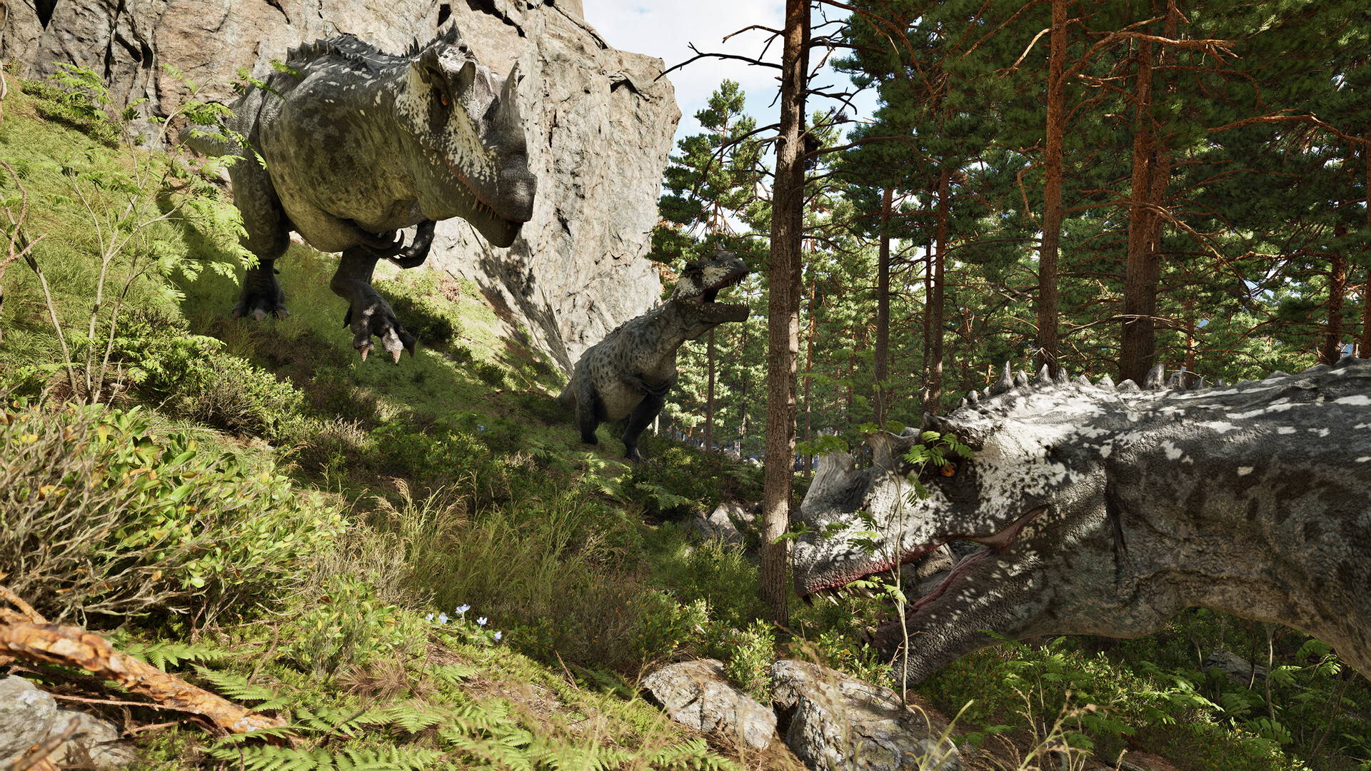 恐龙岛游戏截图-开放世界丛林探索场景